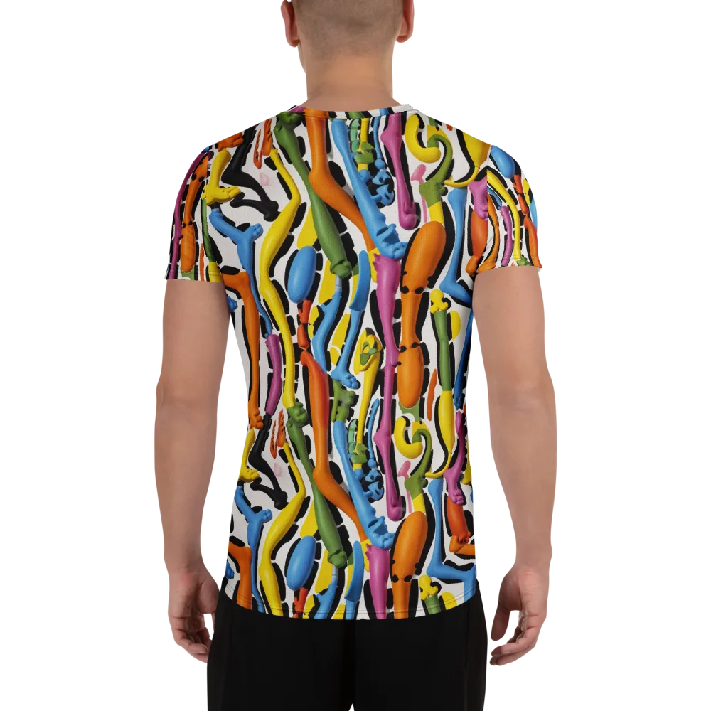 Chromatic Limbo on Men's Athletic T-Shirt — Back