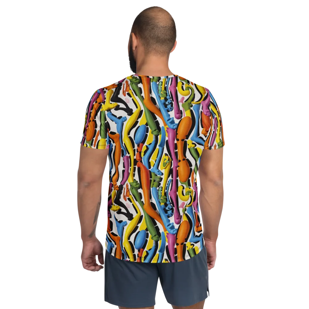Chromatic Limbo on Men's Athletic T-Shirt — Back