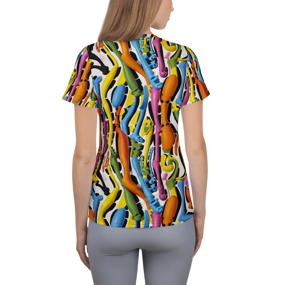 Chromatic Limbo on Women's Athletic T-Shirt — Back