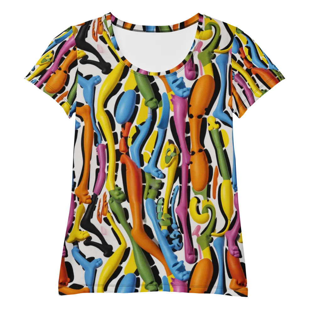 Chromatic Limbo on Women's Athletic T-Shirt — Front