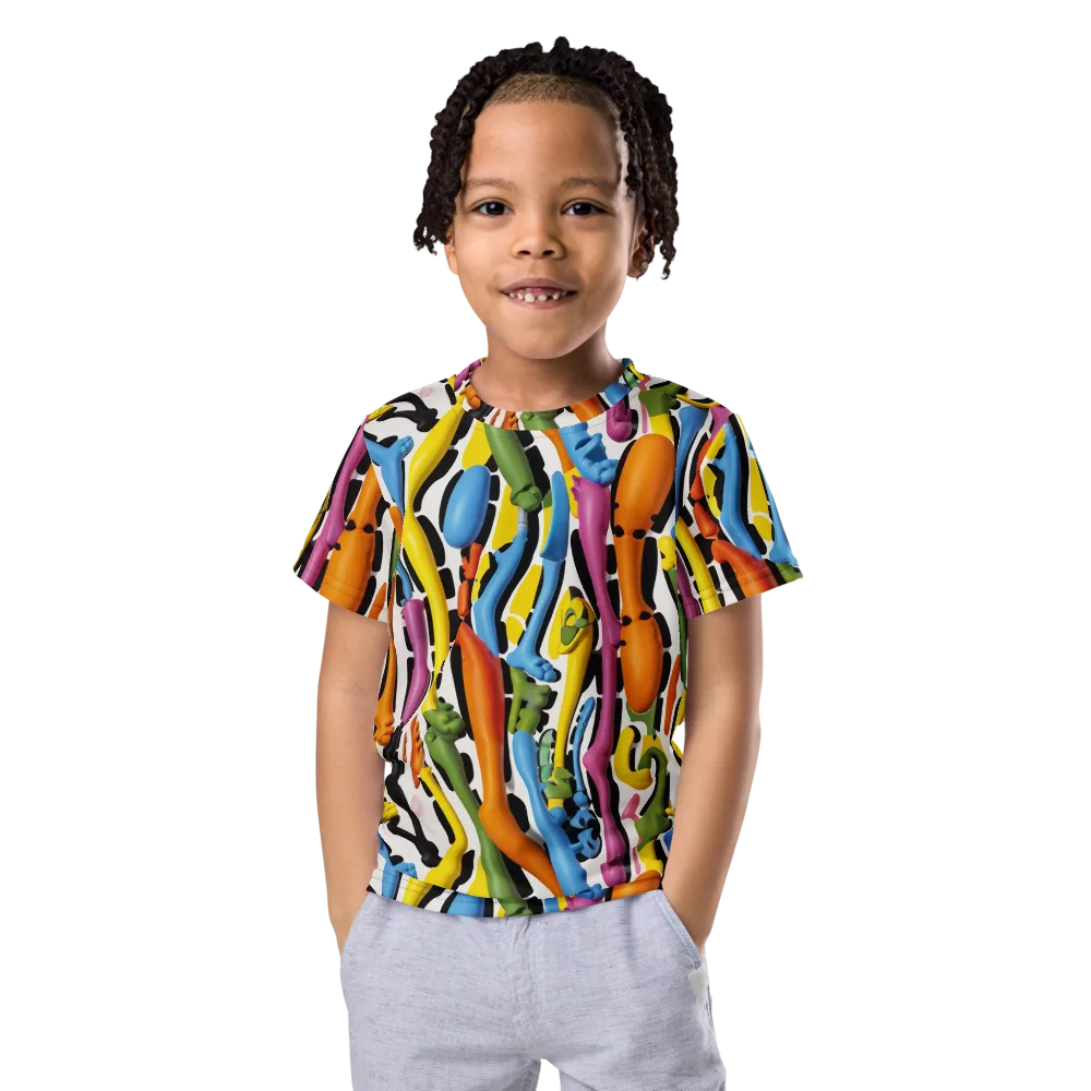 Chromatic Limbo on Kids Crew Neck T-Shirt — Front