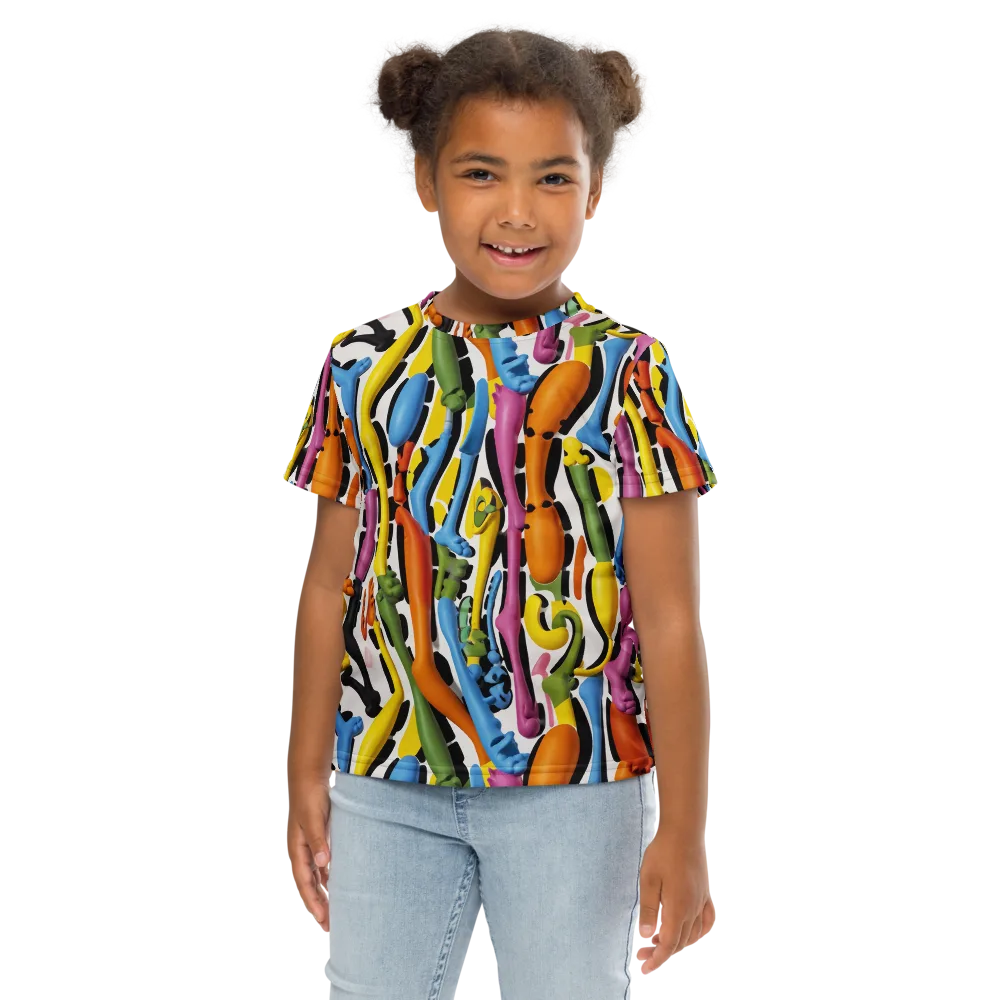Chromatic Limbo on Kids Crew Neck T-Shirt — Front