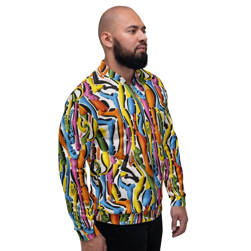 Chromatic Limbo on Bomber Jacket — Right