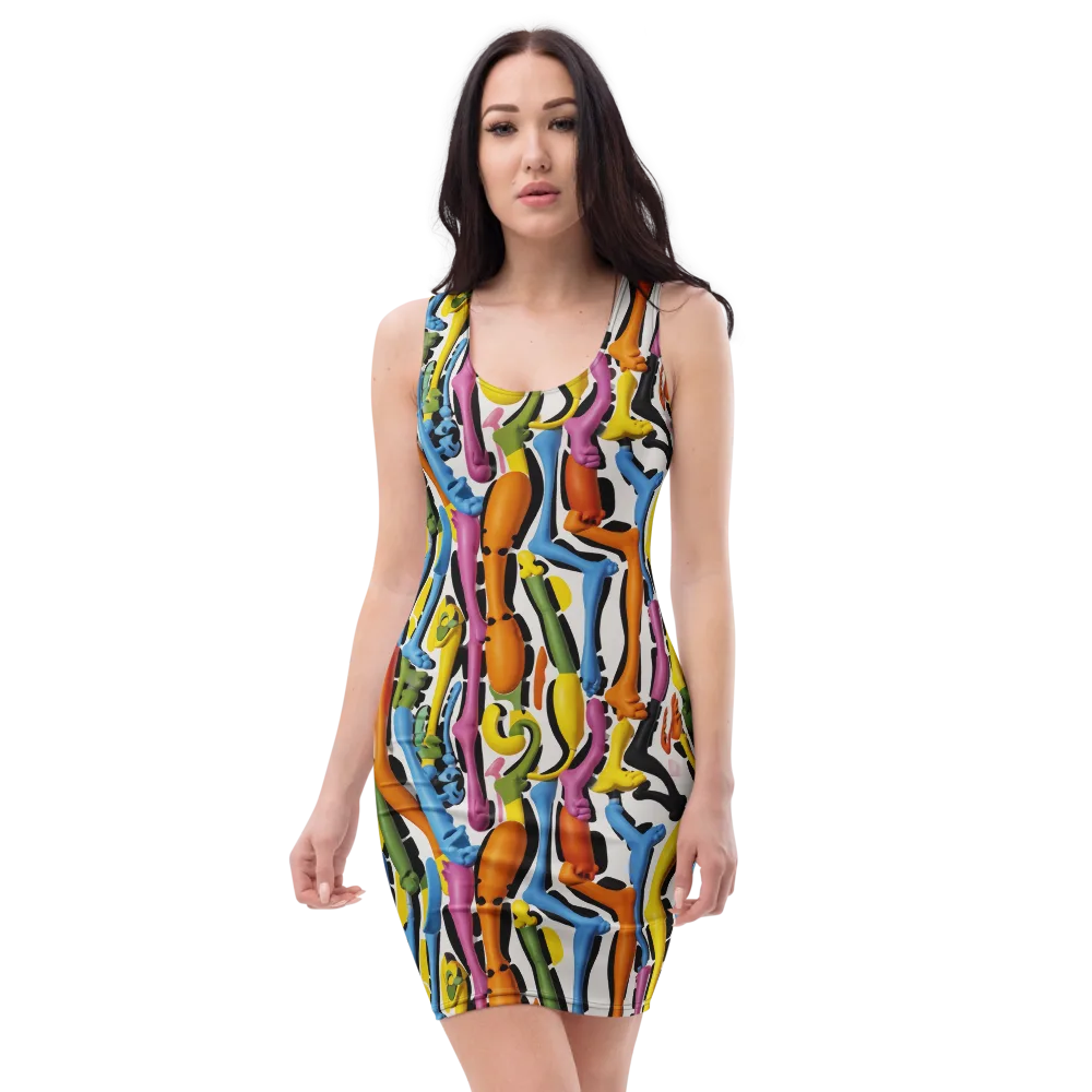 Chromatic Limbo on Bodycon Dress — Front