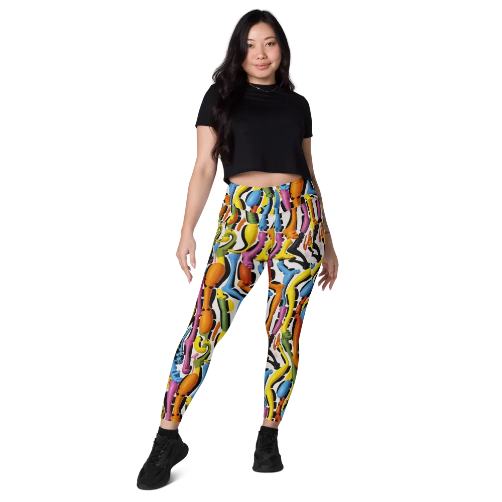 Chromatic Limbo on Leggings with Pockets — Front