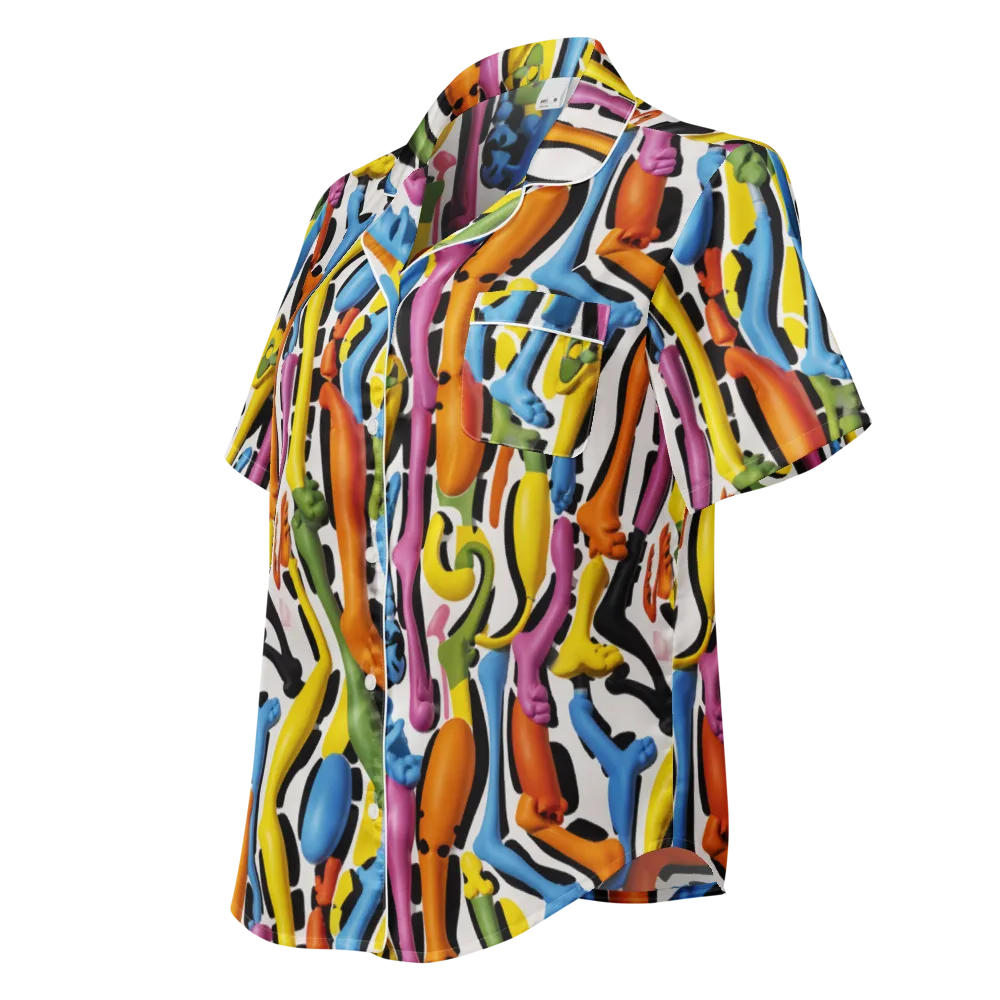 Chromatic Limbo on Women's Short Sleeve Pajama Top — Left Front
