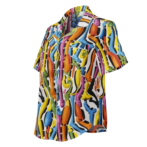 Chromatic Limbo on a Women's Short Sleeve Pajama Top