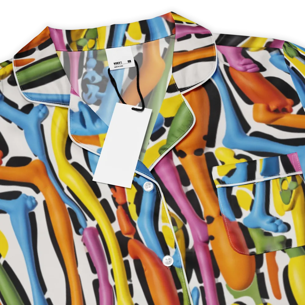 Chromatic Limbo on Women's Short Sleeve Pajama Top — Product details