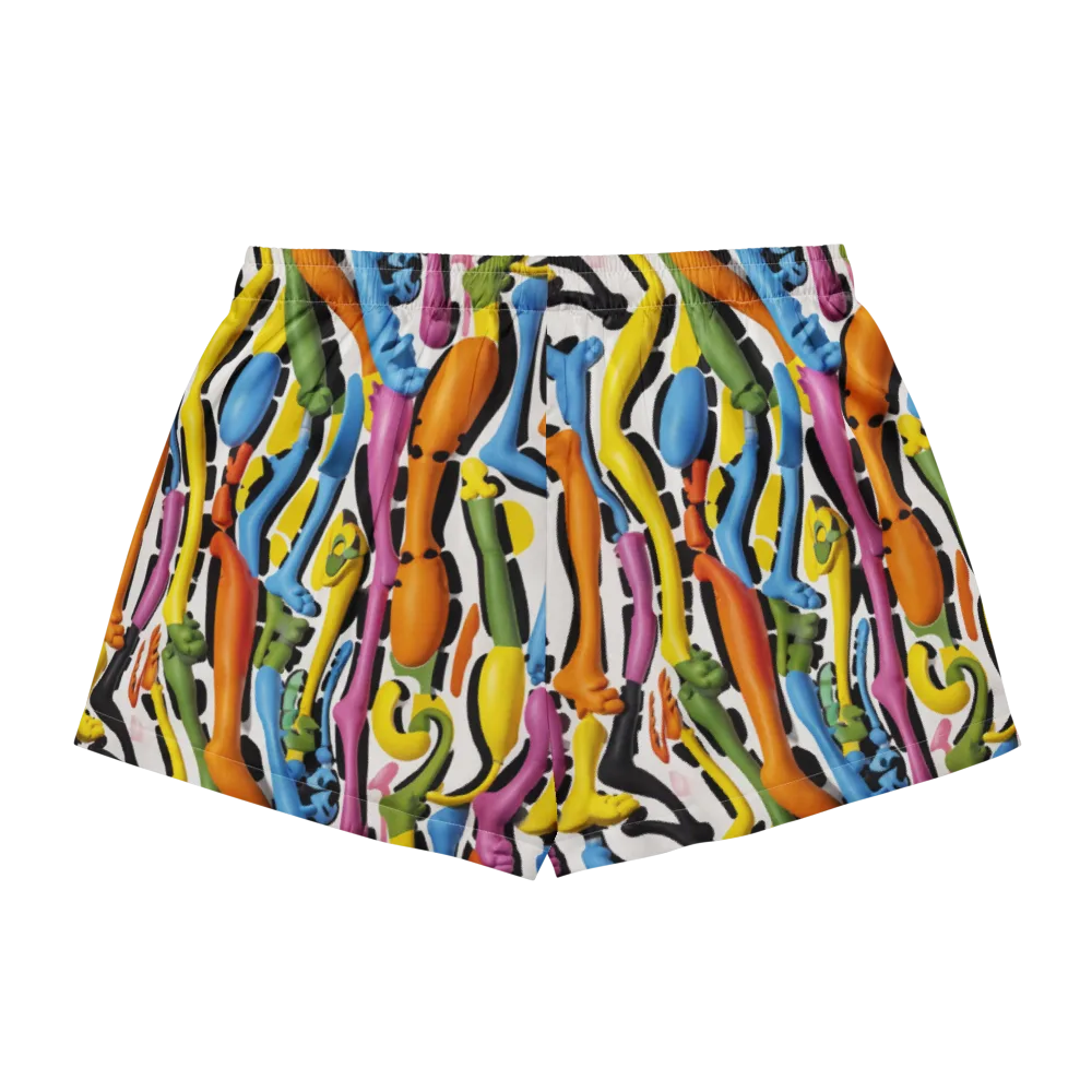 Chromatic Limbo on Women's Pajama Shorts — Back