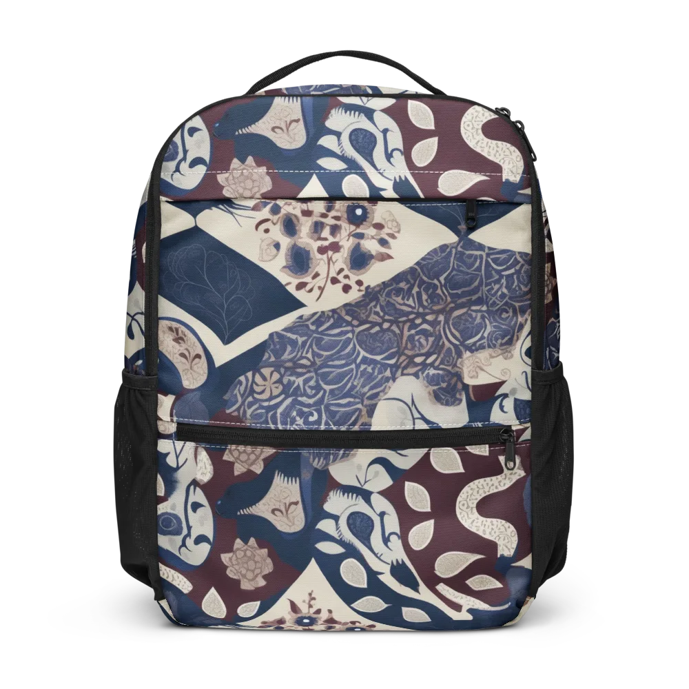 Brocade Aviary on Utility Backpack — Front