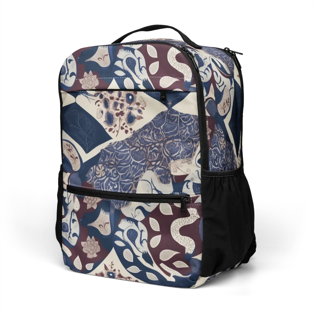Brocade Aviary on Utility Backpack — Left Front