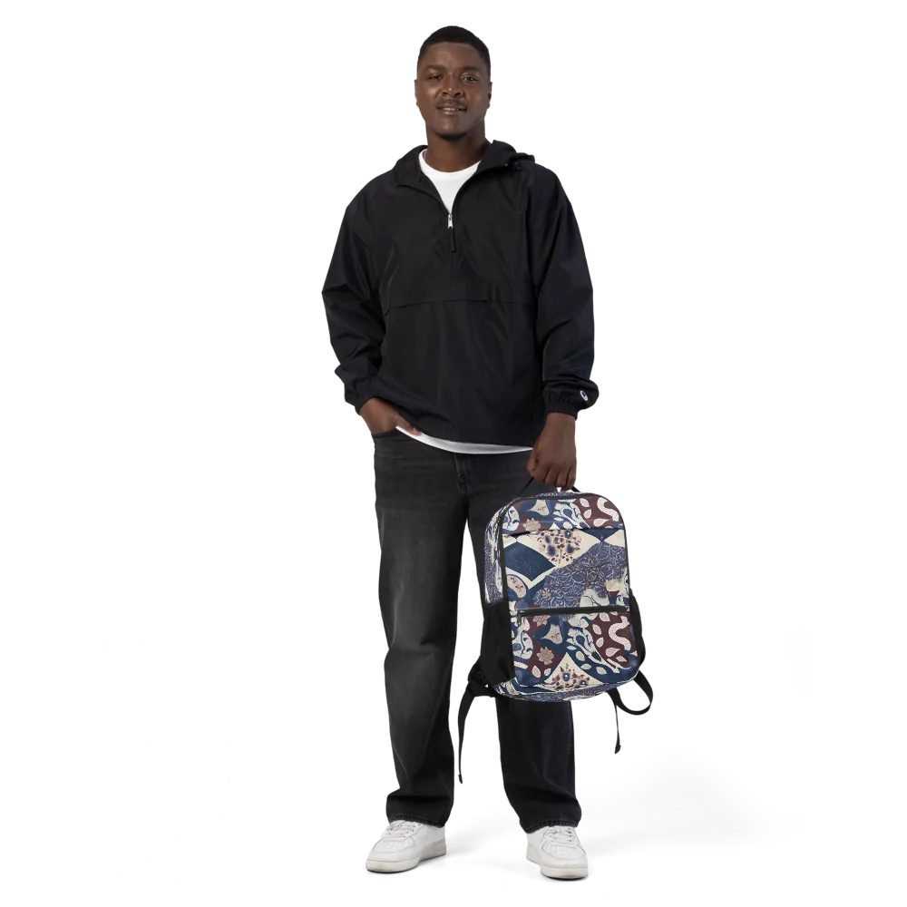 Brocade Aviary on Utility Backpack — Front