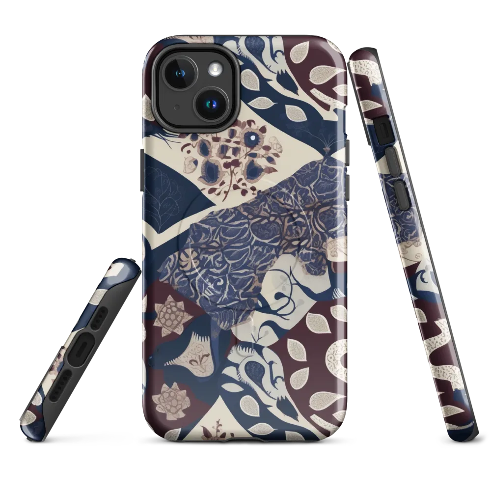 Brocade Aviary on MagSafe Tough Case for iPhone® — Front