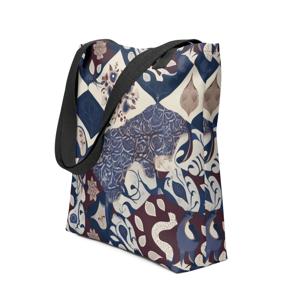 Brocade Aviary on Tote Bag — Front