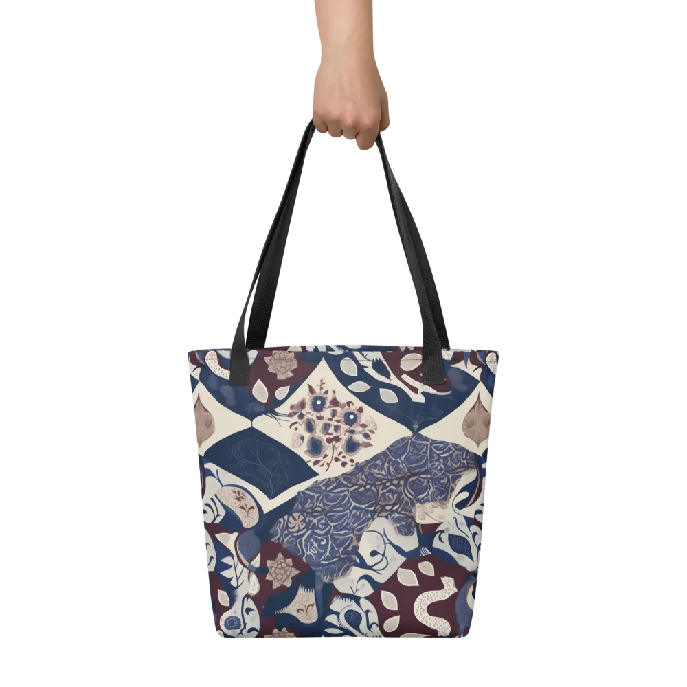 Brocade Aviary on Tote Bag — Front
