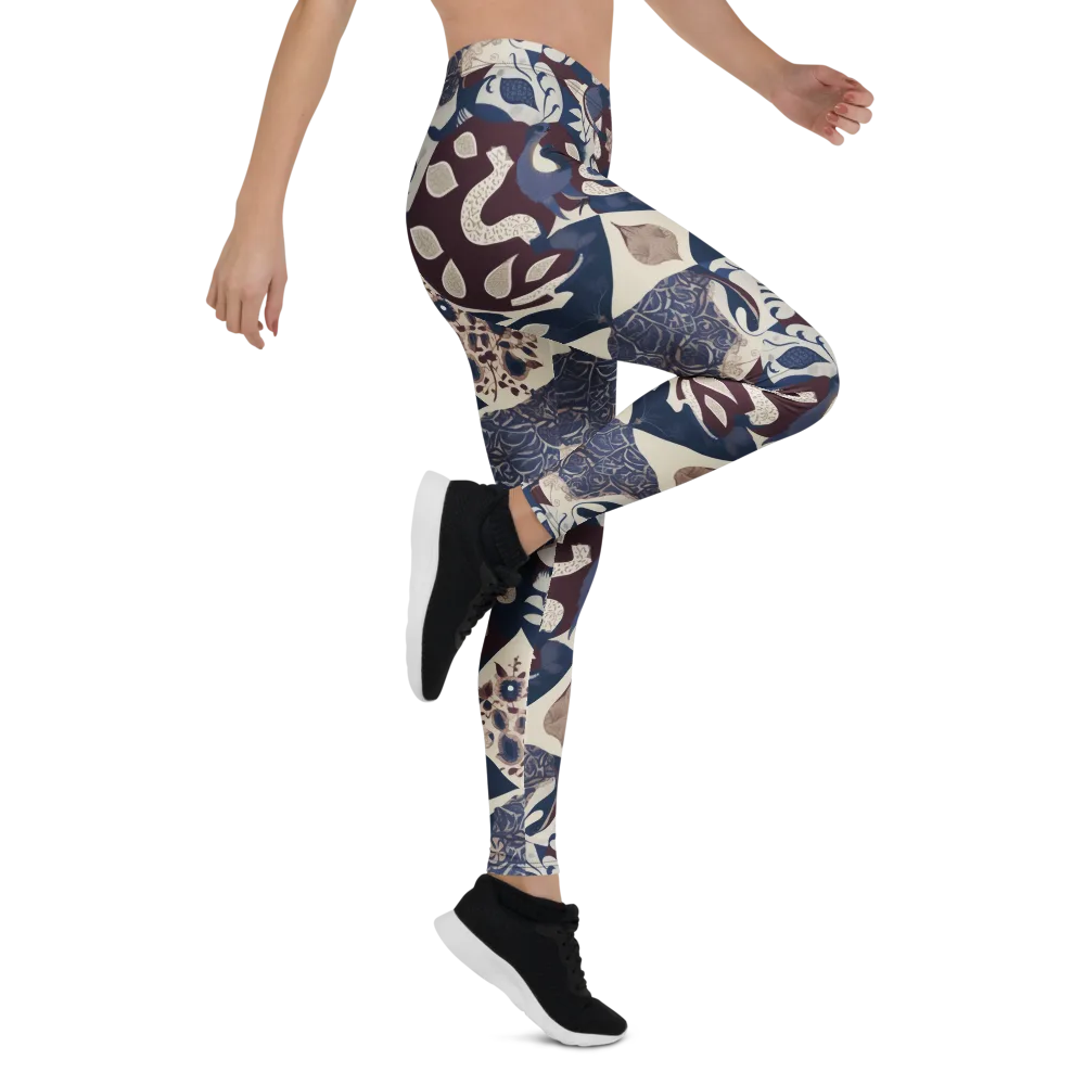 Brocade Aviary on Leggings — Right