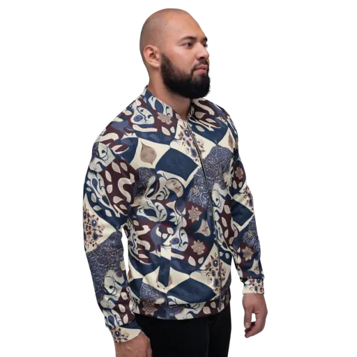 Brocade Aviary on a Bomber Jacket