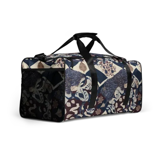 Brocade Aviary on a Duffle Bag