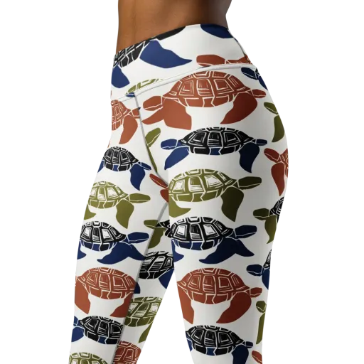 Slow Current on a Yoga Leggings