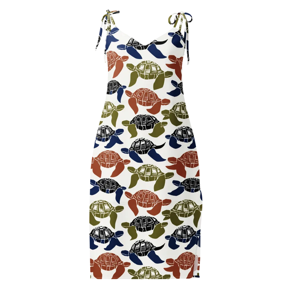 Slow Current on Slip Dress — Front