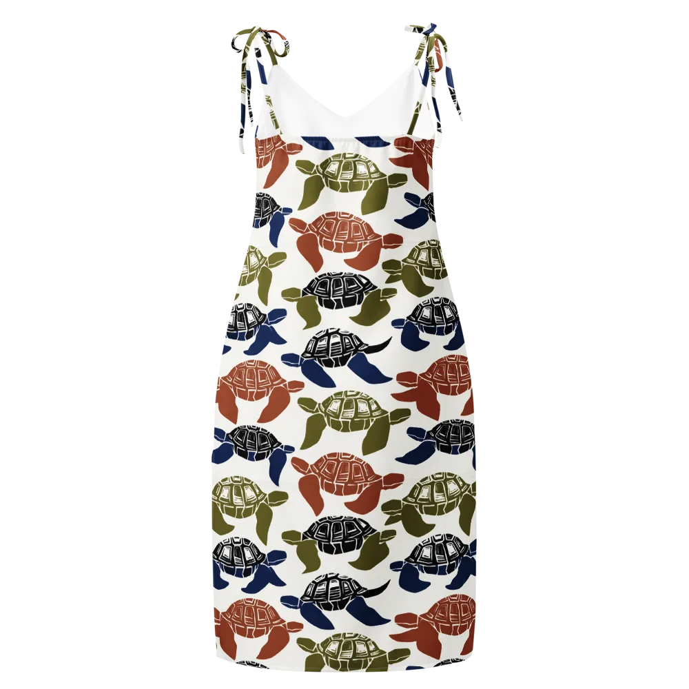 Slow Current on Slip Dress — Back