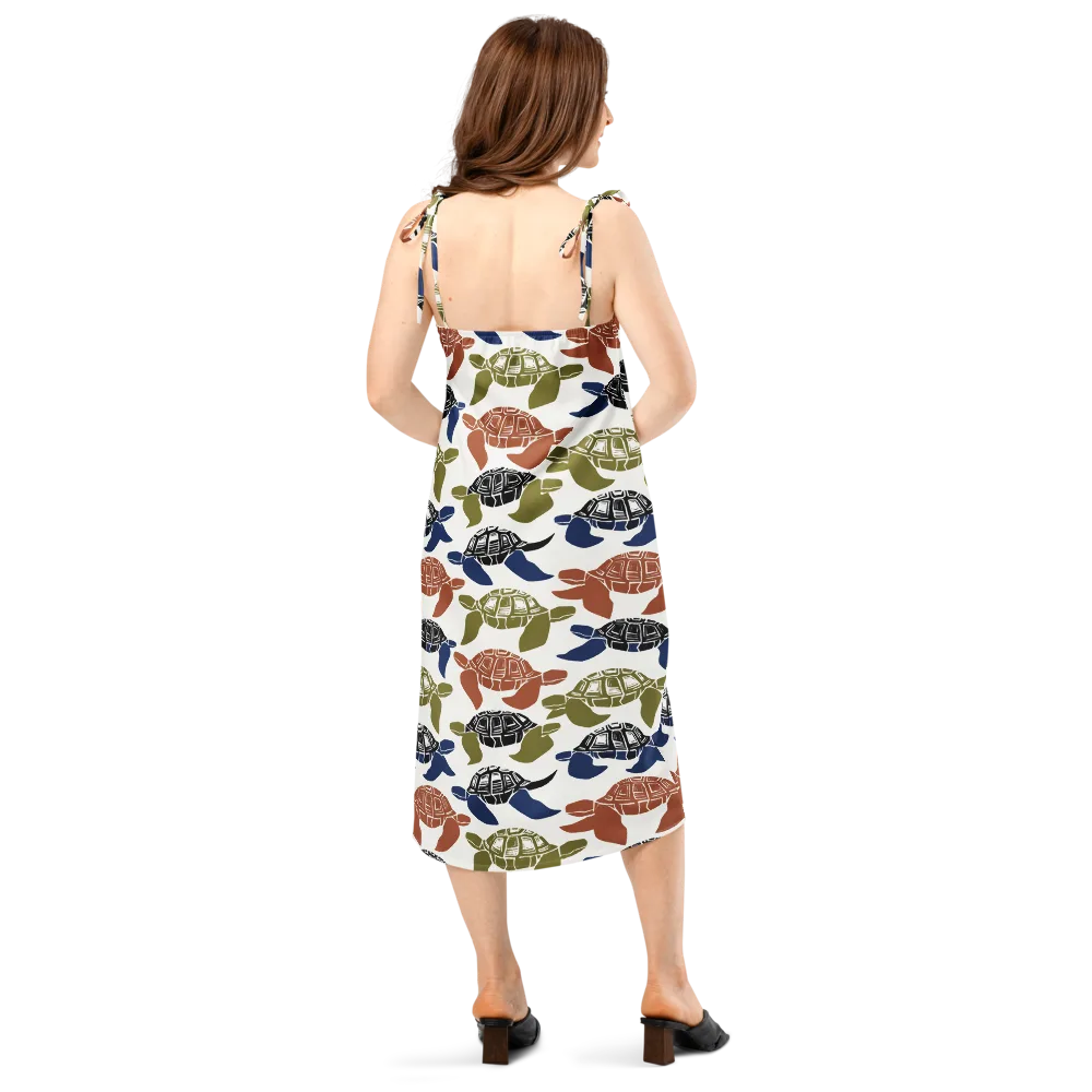 Slow Current on Slip Dress — Back