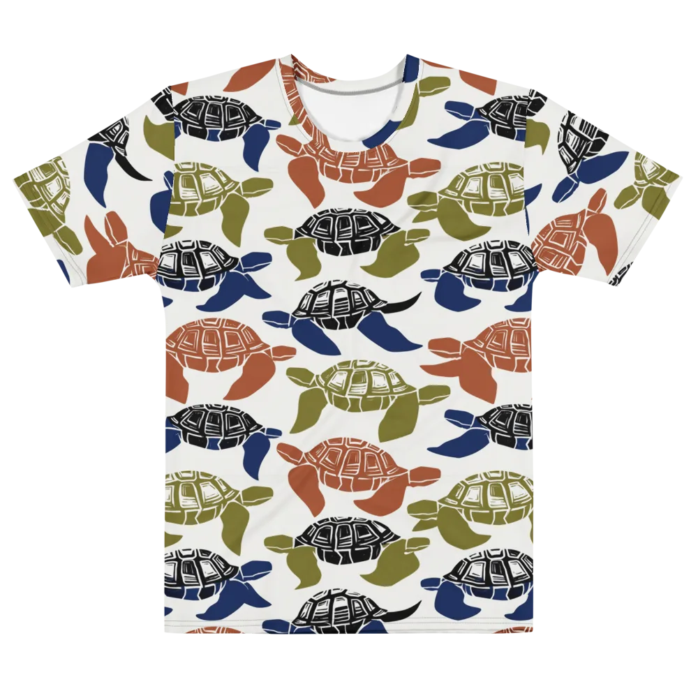 Slow Current on Men's Cotton Crew Neck T-Shirt — Front