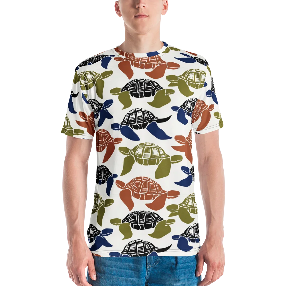 Slow Current on Men's Crew Neck T-Shirt — Front