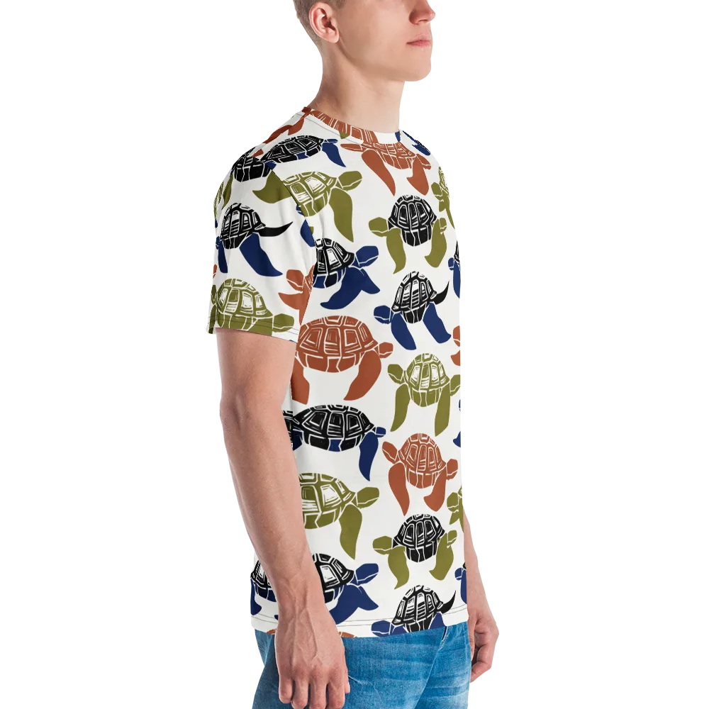 Slow Current on Men's Crew Neck T-Shirt — Right