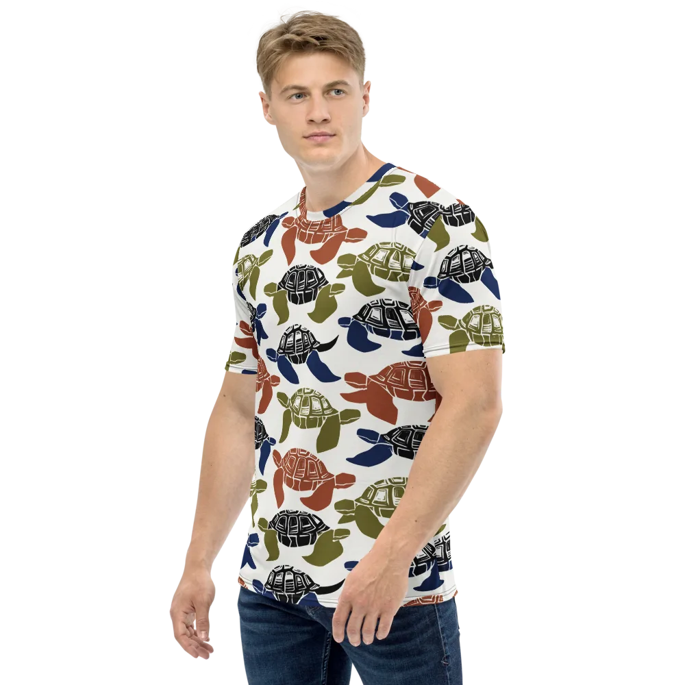 Slow Current on Men's Crew Neck T-Shirt — Left