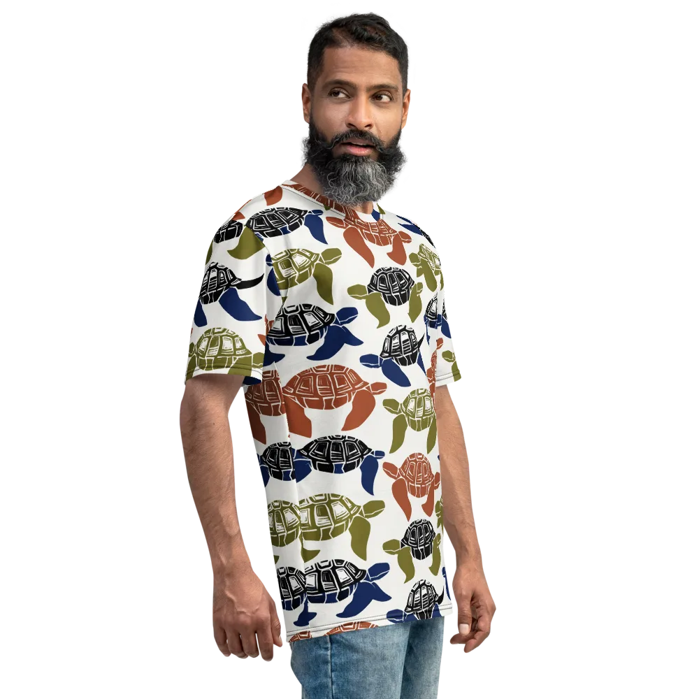 Slow Current on Men's Crew Neck T-Shirt — Right