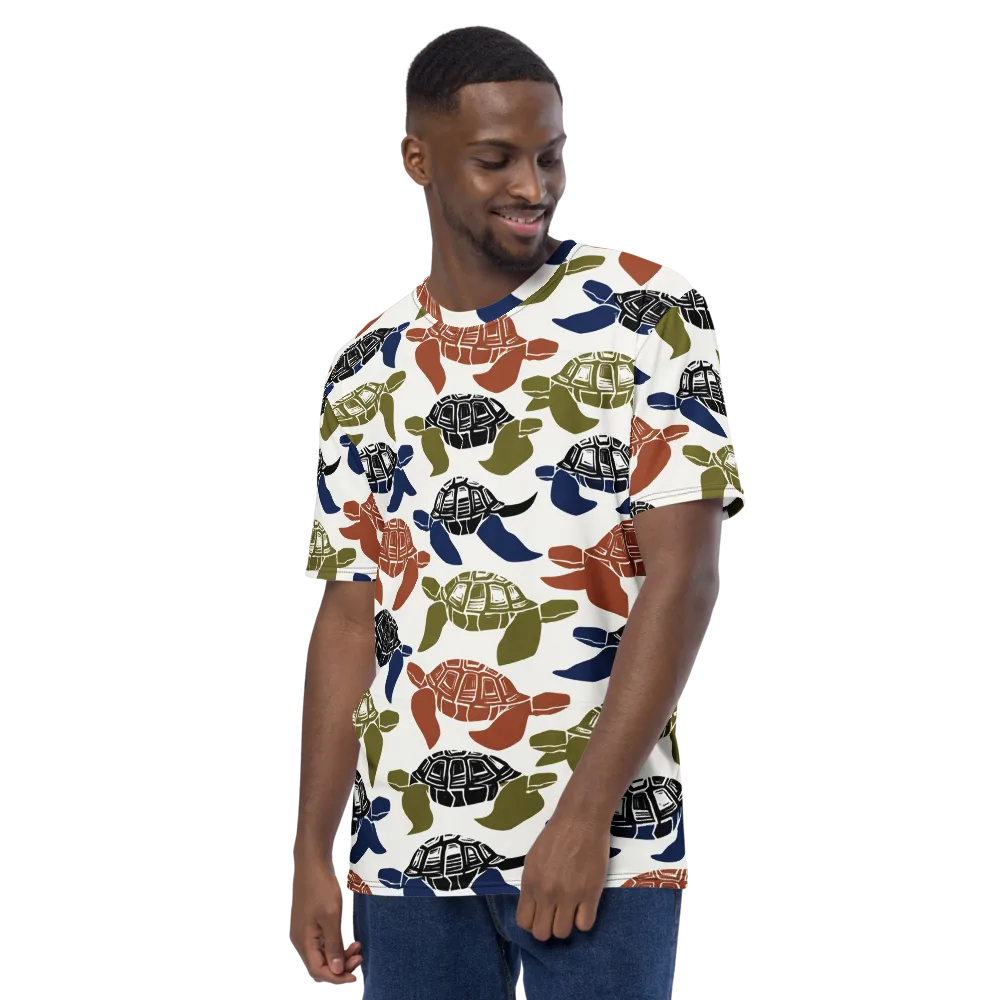 Slow Current on Men's Crew Neck T-Shirt — Left