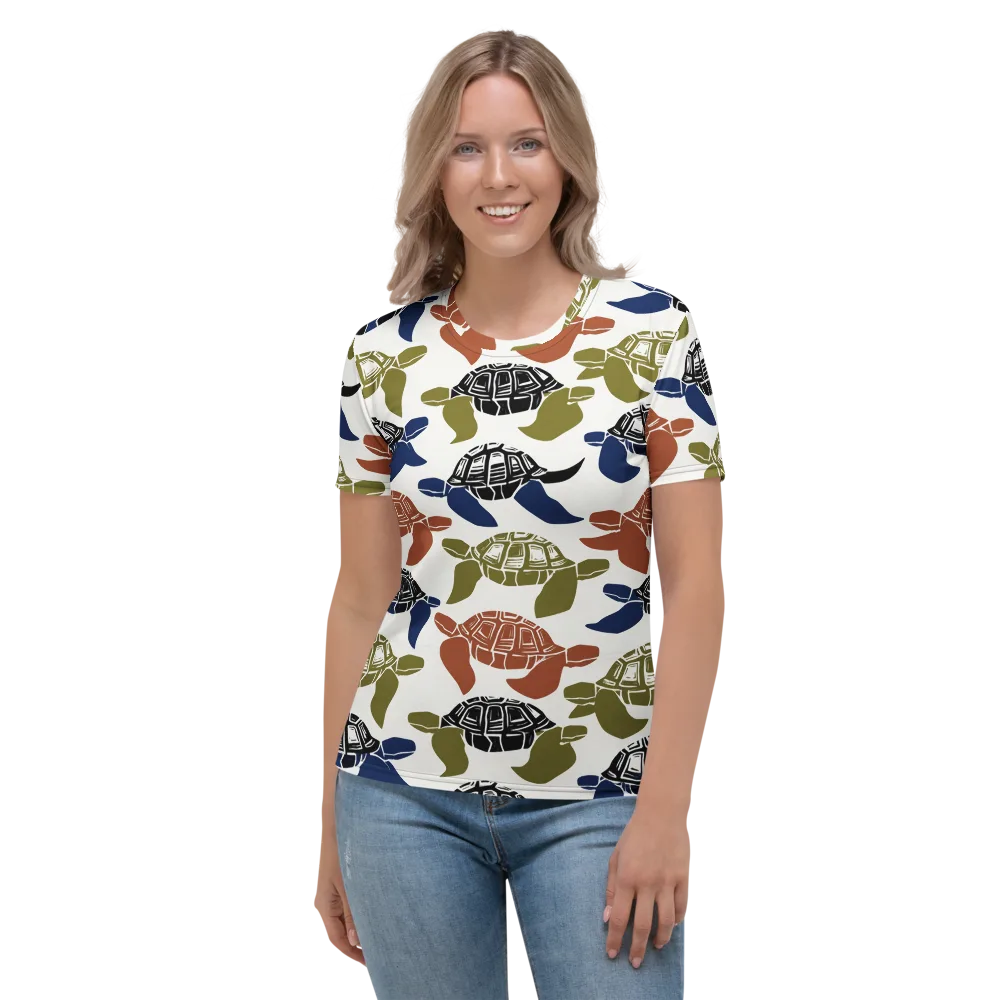 Slow Current on Women's Crew Neck T-Shirt — Front