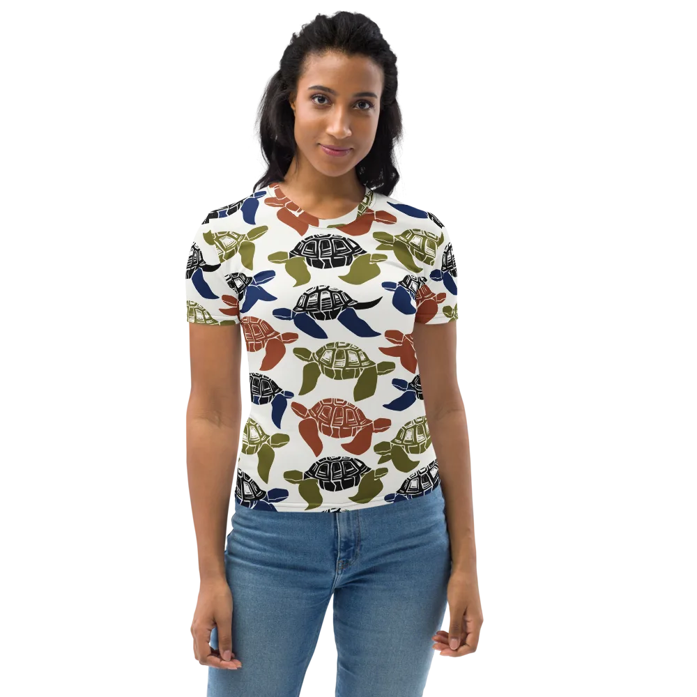 Slow Current on Women's Crew Neck T-Shirt — Front