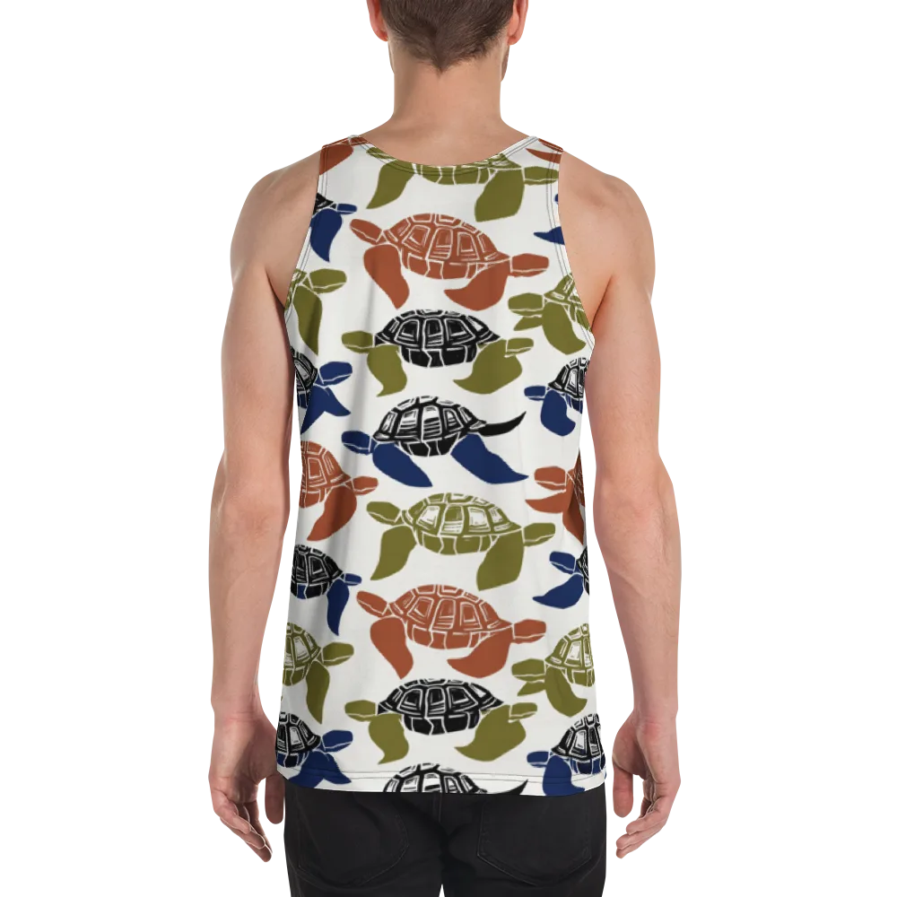 Slow Current on Men's Tank Top — Back