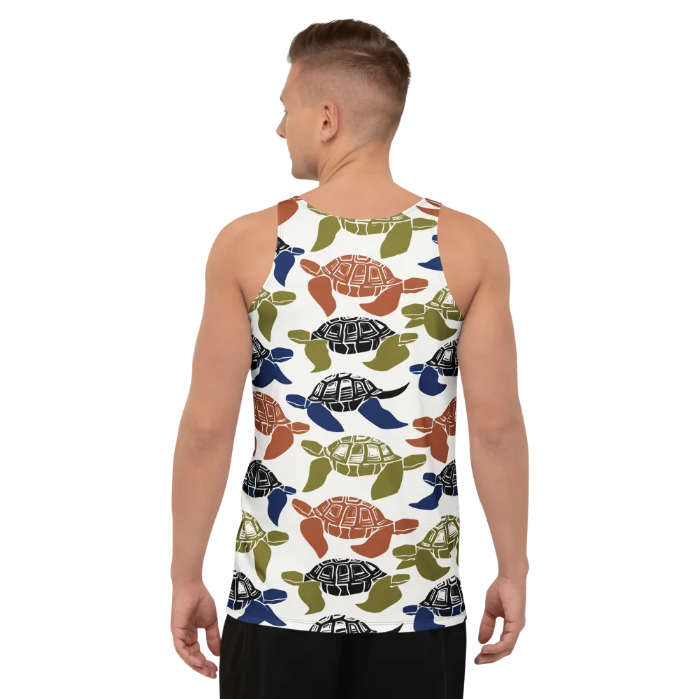 Slow Current on Men's Tank Top — Back