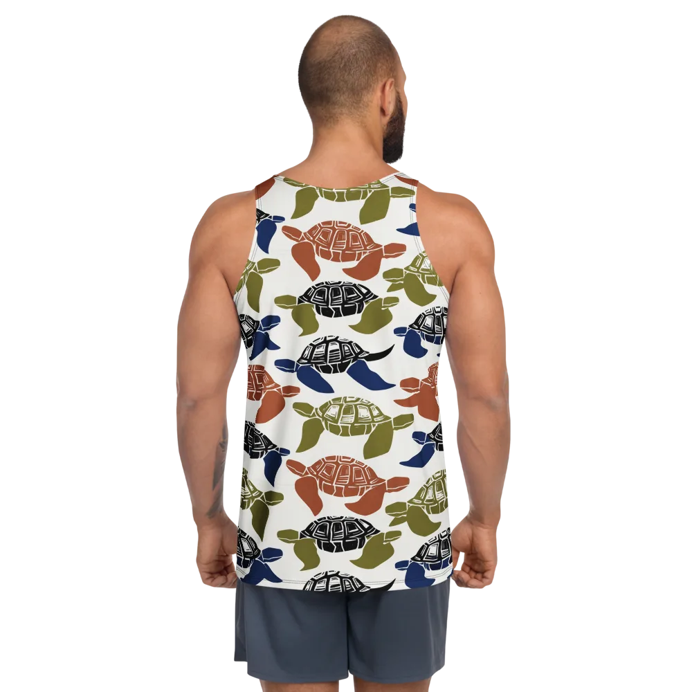 Slow Current on Men's Tank Top — Back
