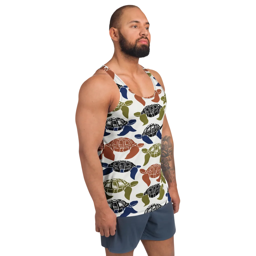 Slow Current on Men's Tank Top — Right Front