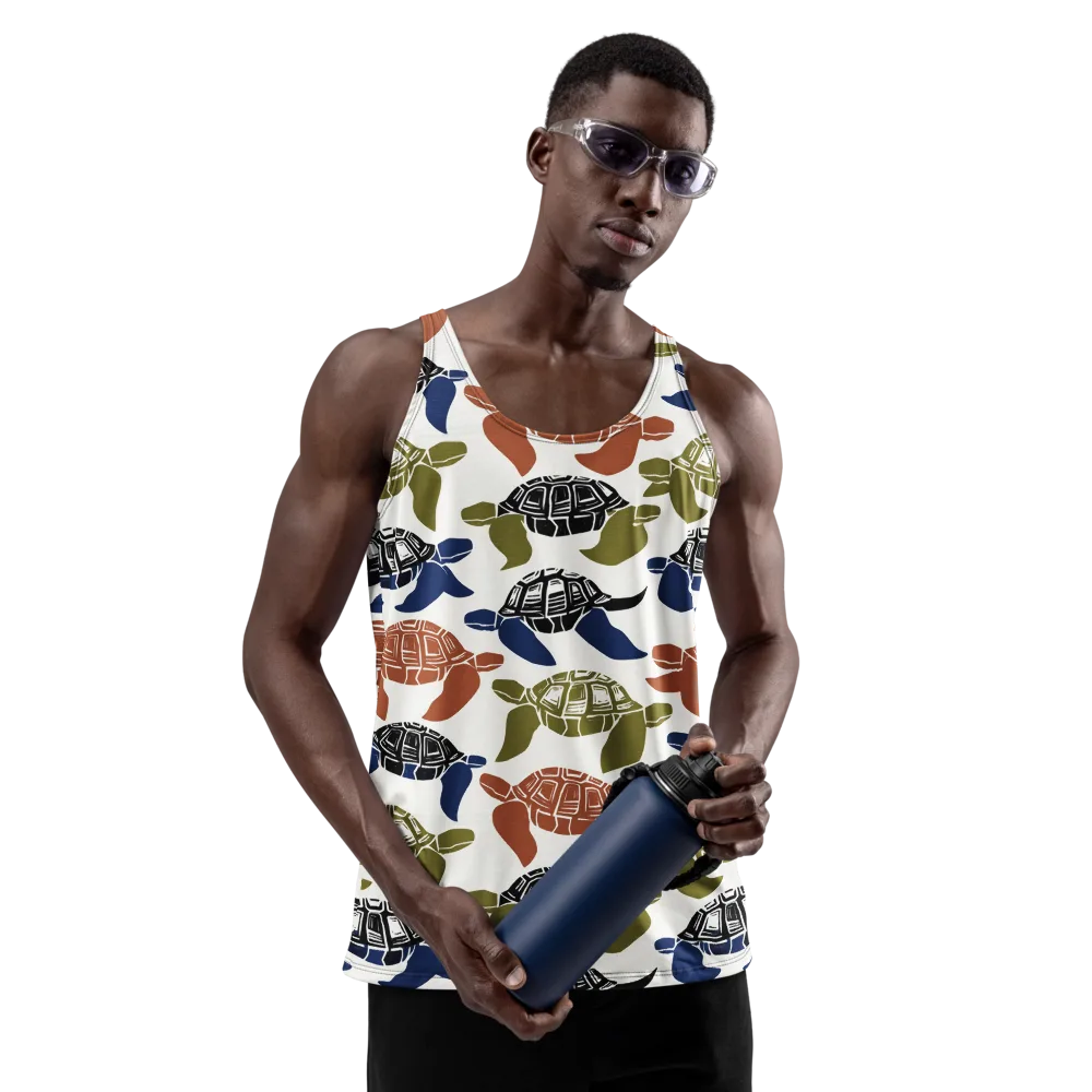 Slow Current on Men's Tank Top — Front