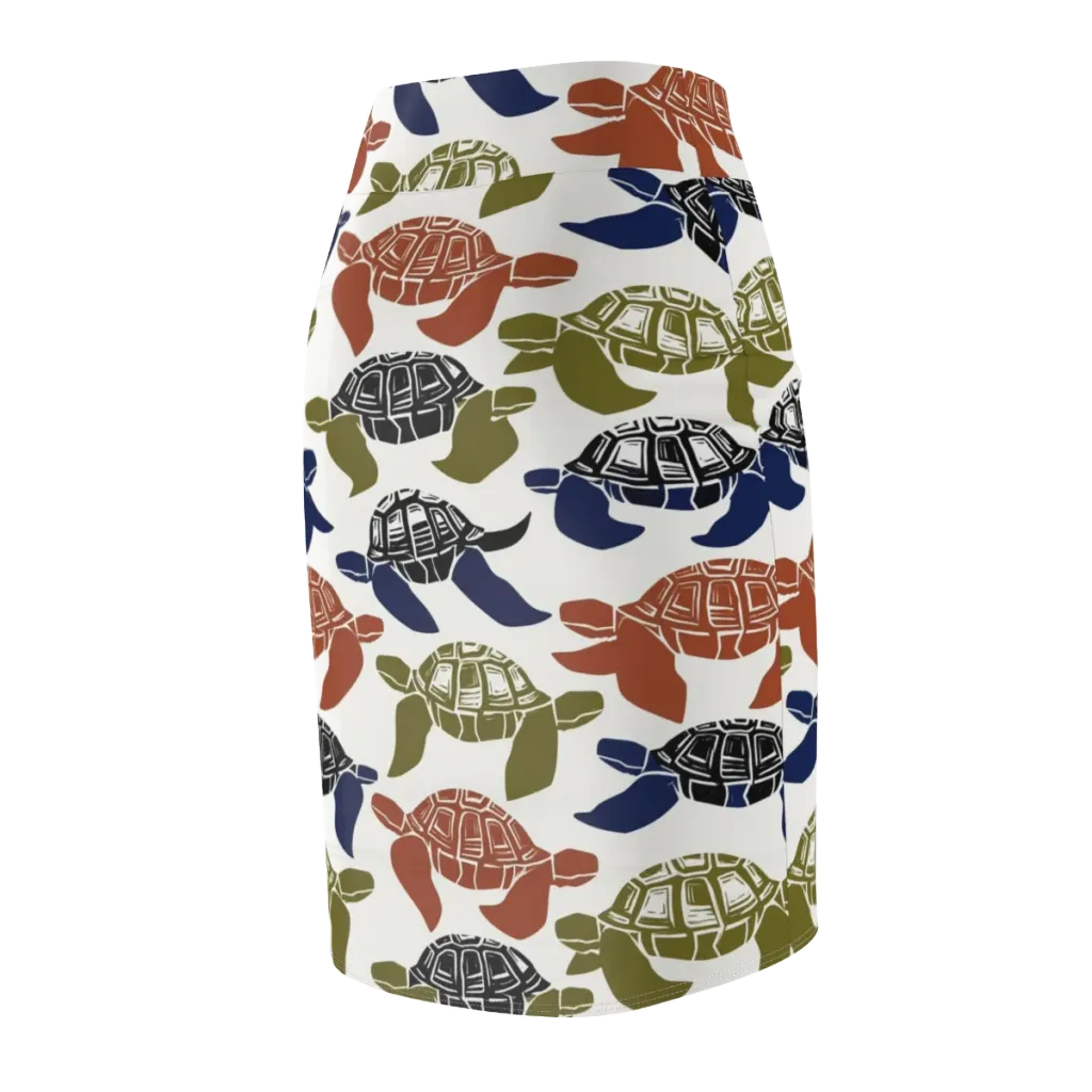 Slow Current on Pencil Skirt — Back Side