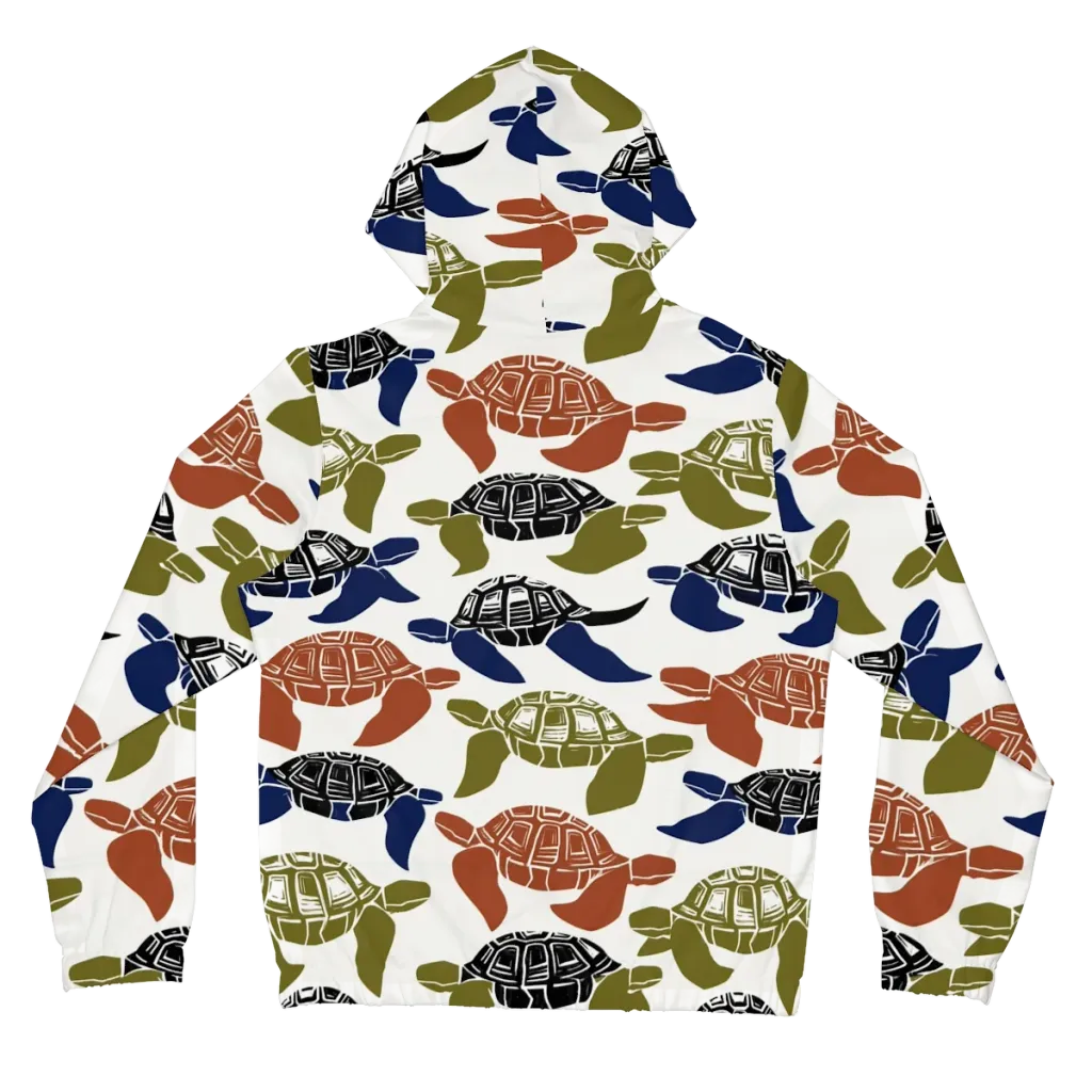 Slow Current on Women's Full-Zip Hoodie — Back