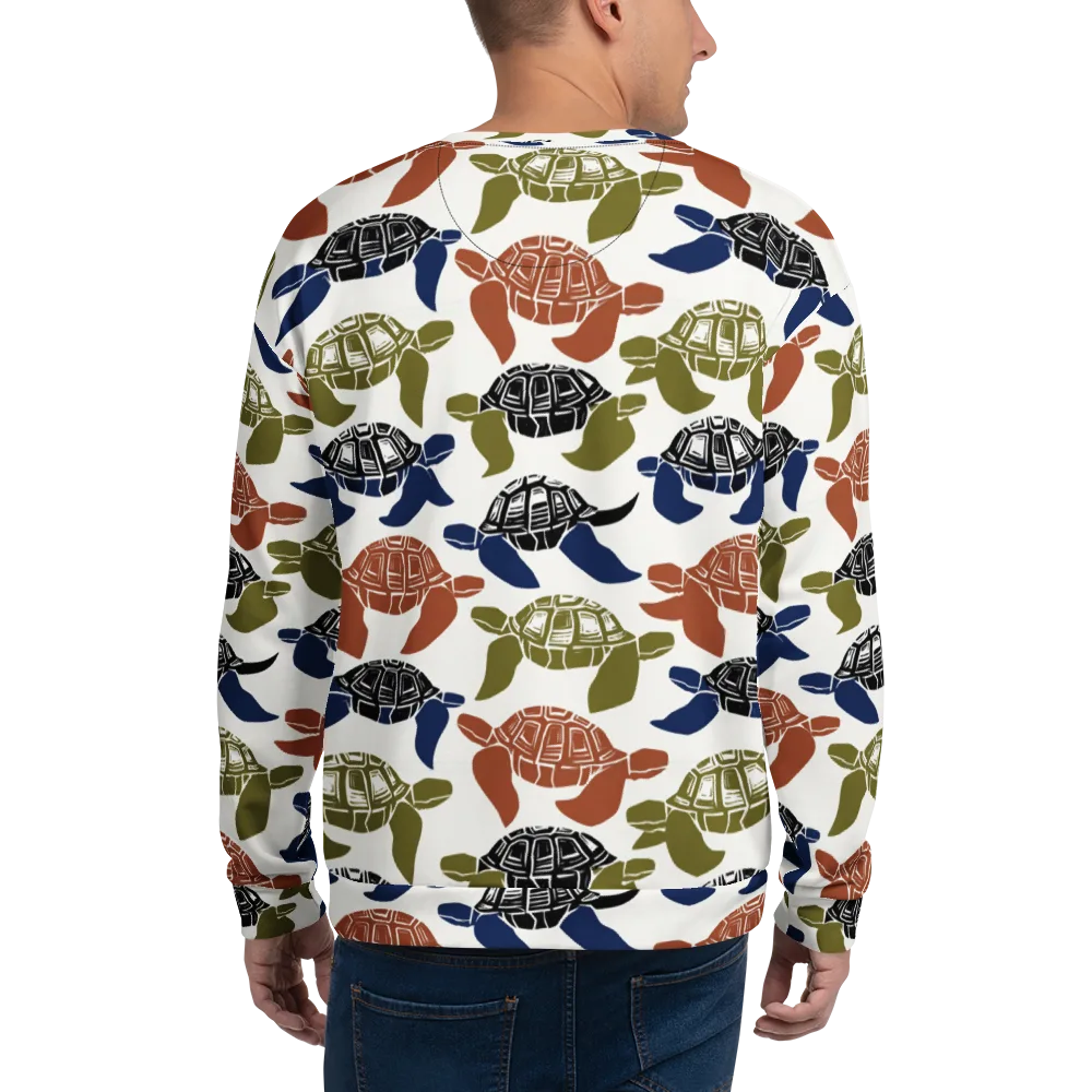 Slow Current on Sweatshirt — Back