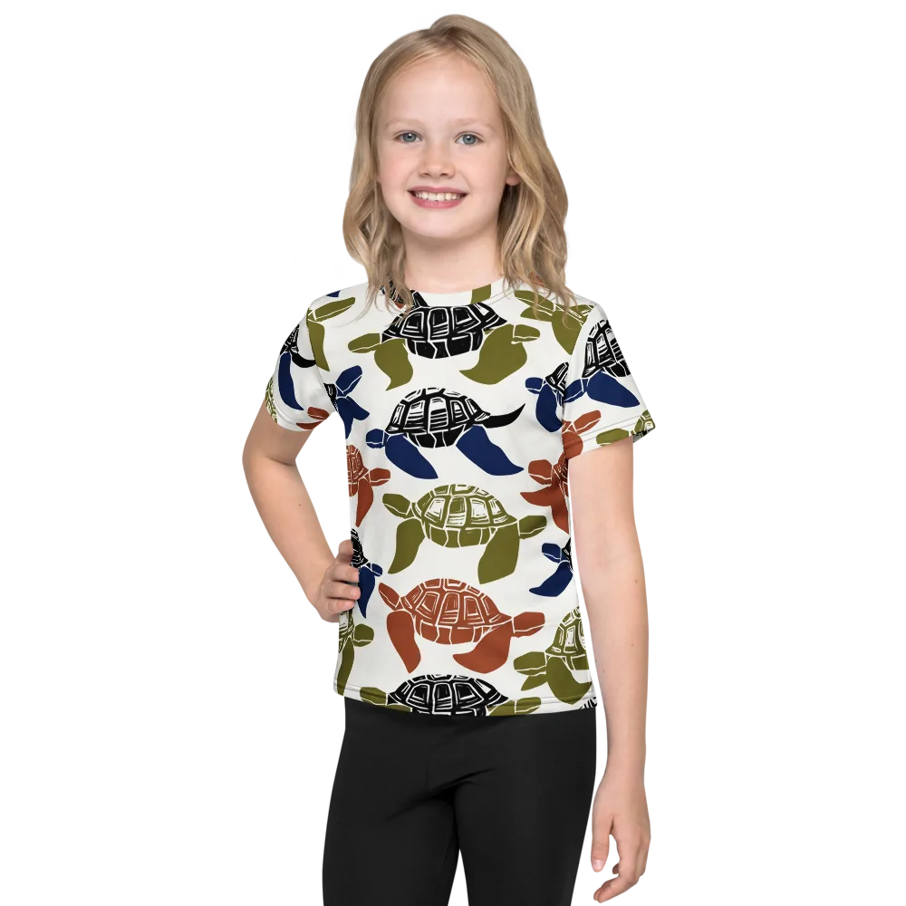 Slow Current on Kids Crew Neck T-Shirt — Front