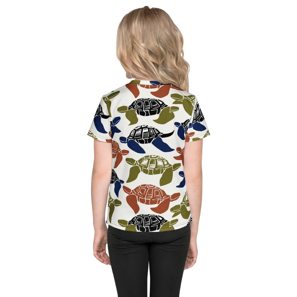 Slow Current on Kids Crew Neck T-Shirt — Back