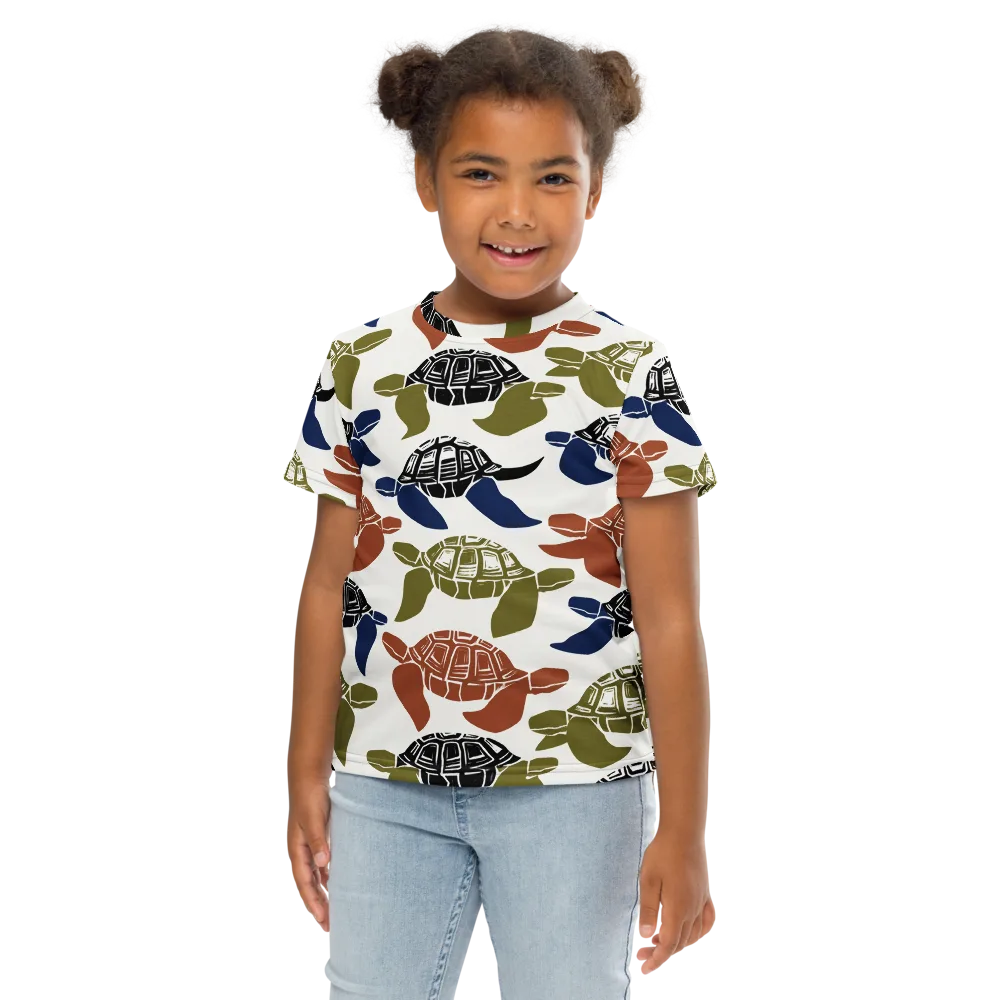 Slow Current on Kids Crew Neck T-Shirt — Front