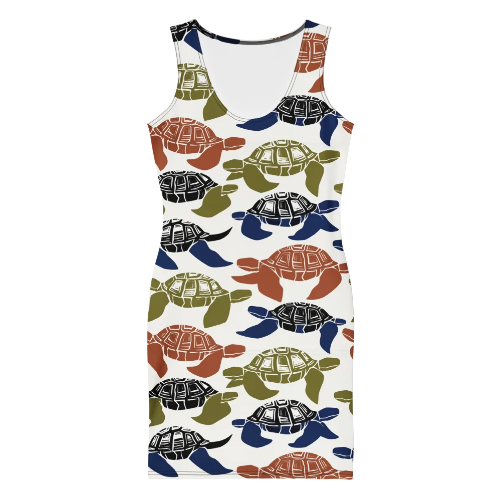 Slow Current on Bodycon Dress — Front