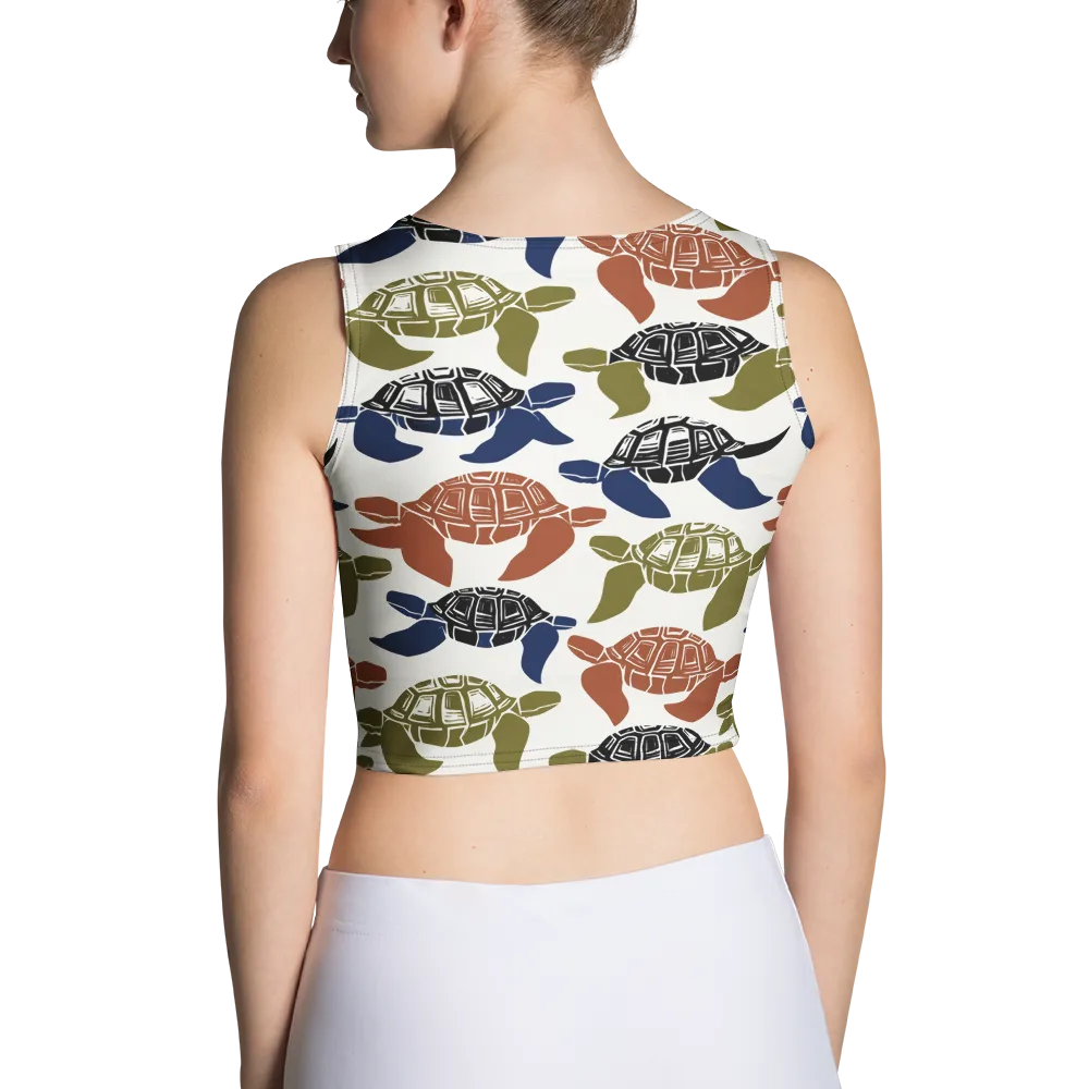 Slow Current on Crop Top — Back