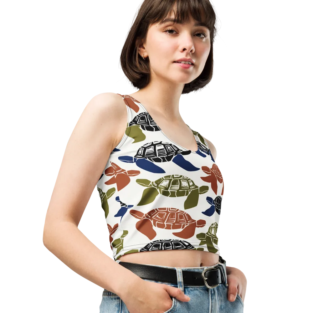 Slow Current on Crop Top — Right Front