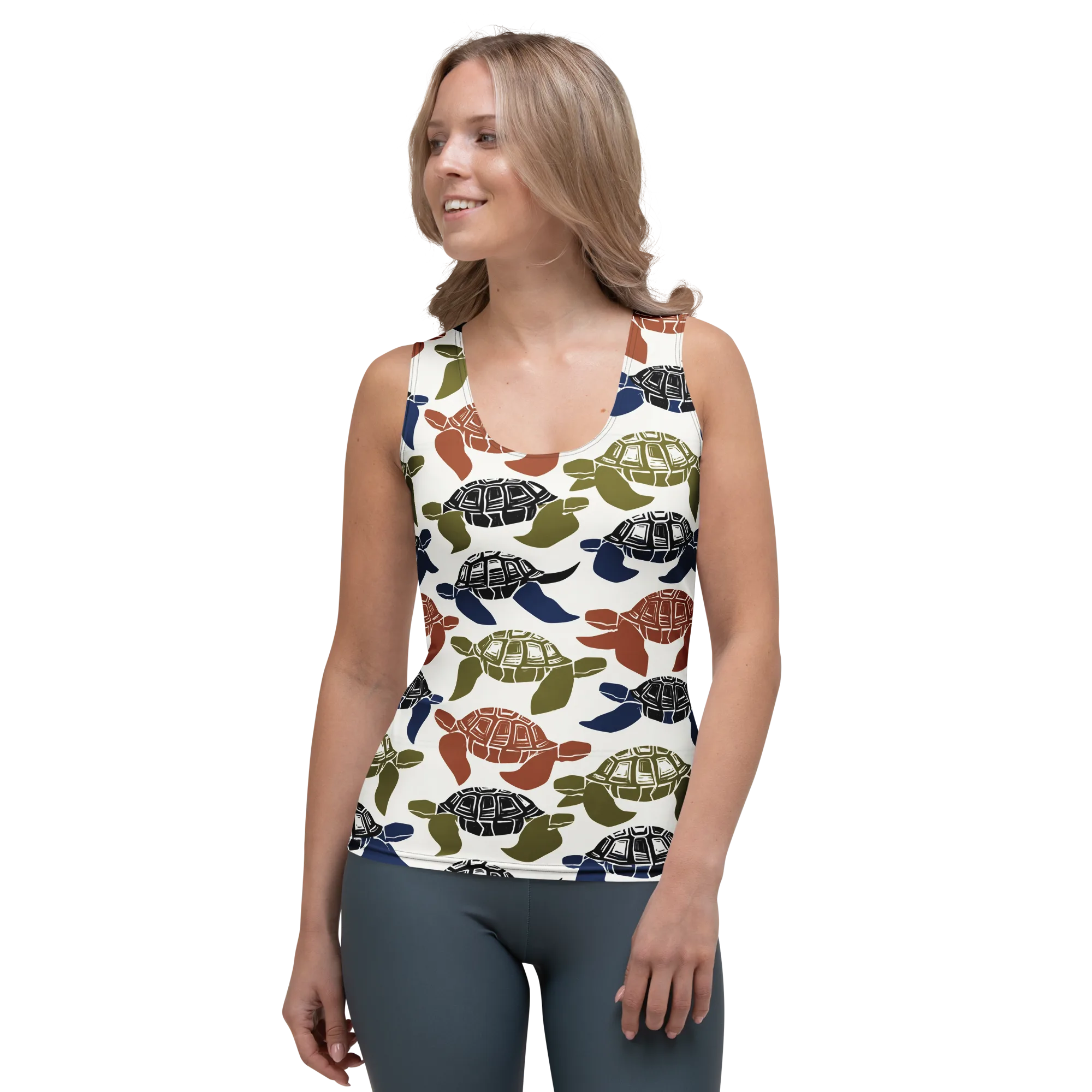 Slow Current on Women's Tank Top — Front