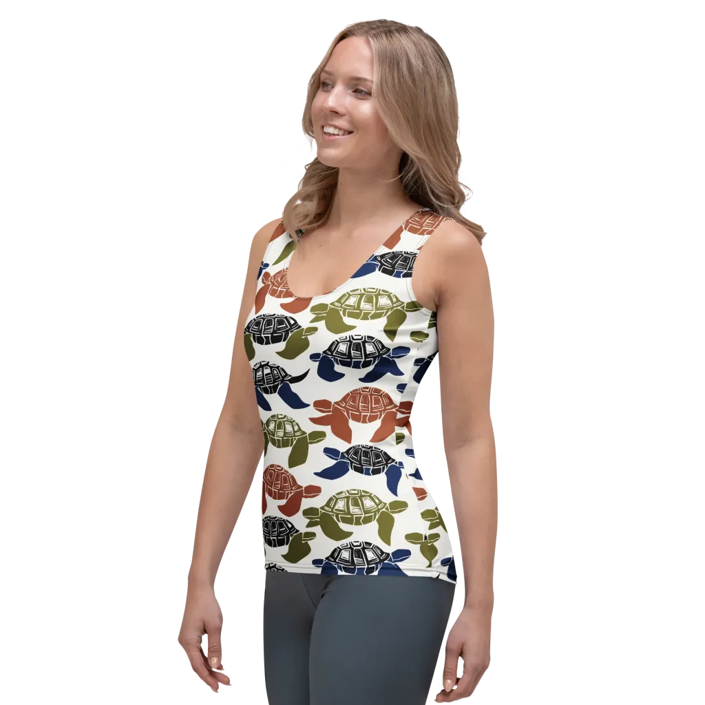 Slow Current on Women's Tank Top — Left Front